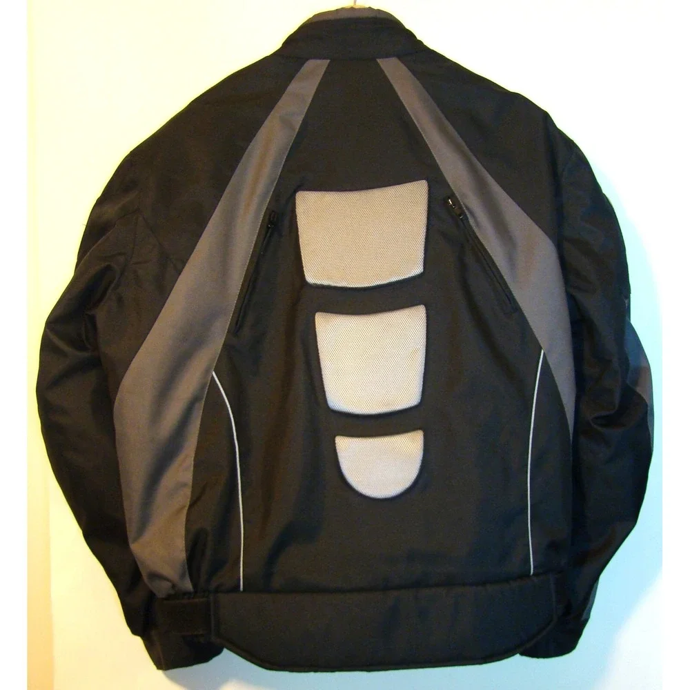 NEW! Xelement Motorcycle Jacket BIG & TALL Black/Gray Zip Out Liner SIZE 3XL  AC - Picture 3 of 15